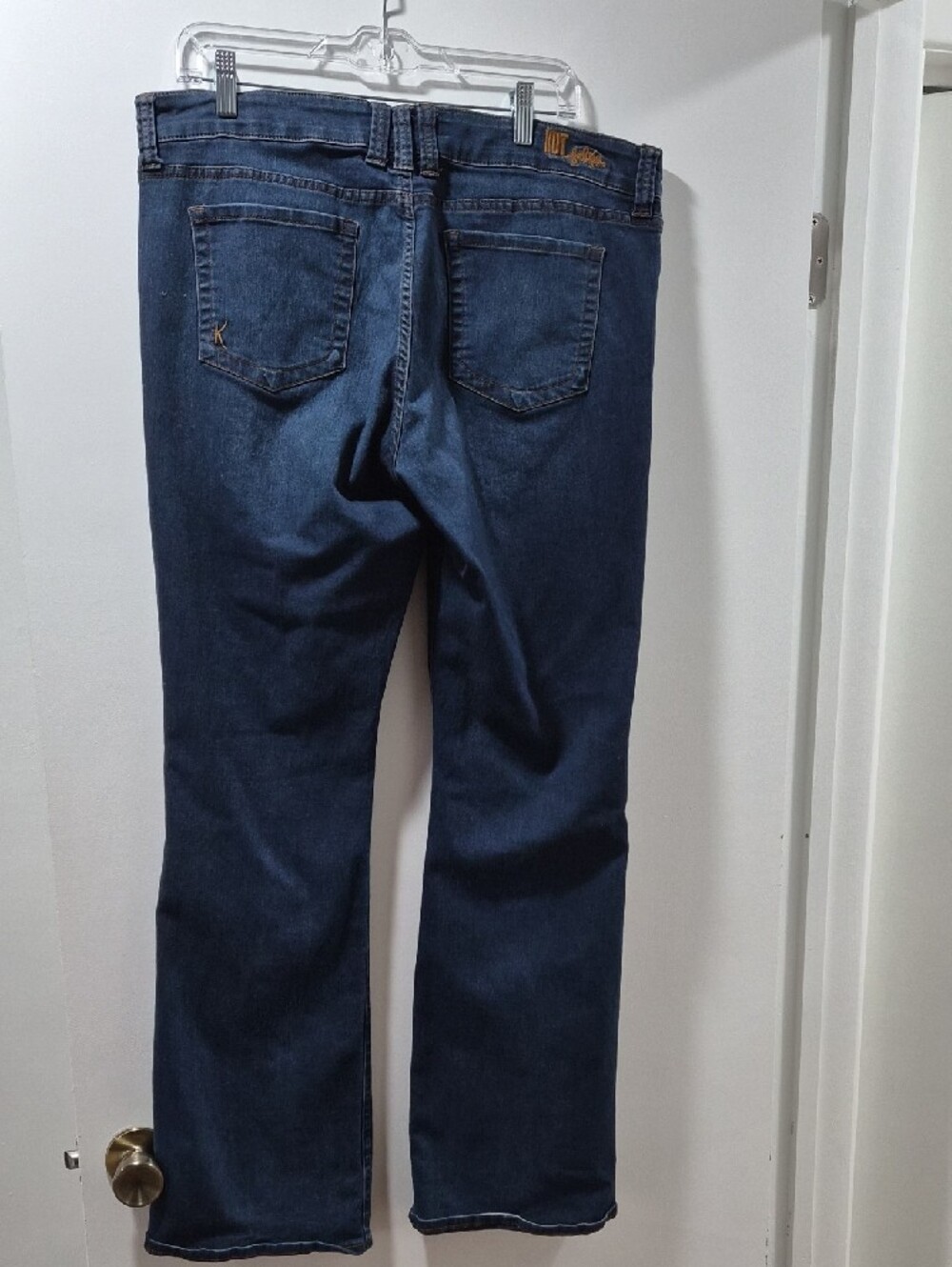 KUT Nicole High Rise Bootcut Dark Blue Jeans - Picture 3 of 4